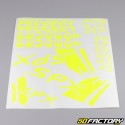 Decoration  kit Peugeot 103 SPX fluorescent yellow