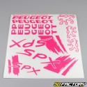 Decoration  kit Peugeot 103 SPX neon pink