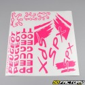 Decoration  kit Peugeot 103 SPX neon pink