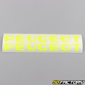 Engine cover decals Peugeot 103 fluorescent yellow