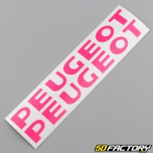 Engine cover decals Peugeot 103 neon pink