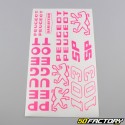 Kit decorativo Peugeot 103 SP neon rosa V2