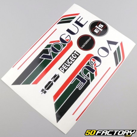 Kit grafiche adesivi Peugeot 103 Vogue bianco