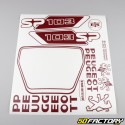 Kit decorativo Peugeot 103 SP V2 Borgonha