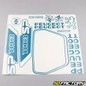 Kit decorativo Peugeot 103 SP azul turquesa V2