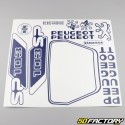 Kit déco Peugeot 103 SP bleu foncé V2