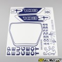 Kit déco Peugeot 103 SP bleu foncé V2