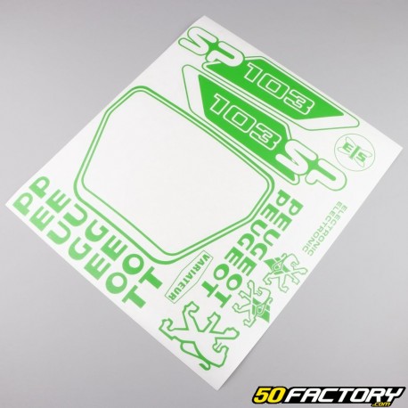 Kit decorativo Peugeot 103 SP hierba verde V2