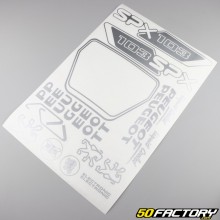 Kit grafiche adesivi Peugeot 103 SPX argento V2