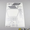 Kit grafiche adesivi Peugeot 103 SPX argento V2