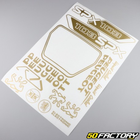 Decoration  kit Peugeot 103 SPX gold V2