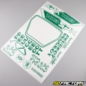 Kit grafiche adesivi Peugeot 103 SPX verde V2