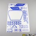 Kit grafiche adesivi Peugeot 103 SPX blu brillante V2