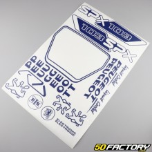 Kit déco Peugeot 103 SPX bleu foncé V2