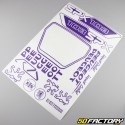 Kit grafiche adesivi Peugeot 103 SPX viola scuro V2