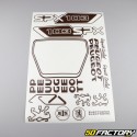 Kit grafiche adesivi Peugeot 103 SPX marrone V2
