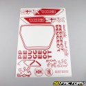 Kit grafiche adesivi Peugeot 103 SPX rosso V2