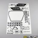 Kit grafiche adesivi Peugeot 103 SPX V2 nero