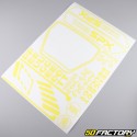 Kit grafiche adesivi Peugeot 103 SPX giallo luminoso V3
