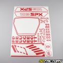 Kit grafiche adesivi Peugeot 103 SPX rosso medio V3