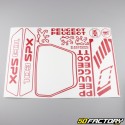 Kit grafiche adesivi Peugeot 103 SPX rosso V3