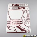 Kit grafiche adesivi Peugeot 103 SPX V3 bordeaux