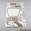 Kit grafiche adesivi Peugeot 103 SPX marrone V3