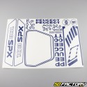 Kit grafiche adesivi Peugeot 103 SPX blu scuro V3