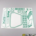 Kit grafiche adesivi Peugeot 103 SPX verde V3