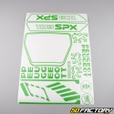 Kit grafiche adesivi Peugeot 103 SPX verde erba V3