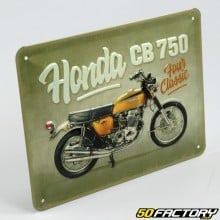 Plaque émaillée Honda CB750 15x20 cm