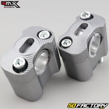 Abrazaderas de manillar de titanio XNUMXMX de XNUMX mm y XNUMX mm