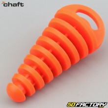 Chaft muffler cap small diameter orange