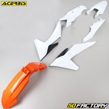 Carenagens Kit KTM SX  XNUMX, XNUMX, SX-F XNUMX, XNUMX... (desde XNUMX) Acerbis  branco e laranja