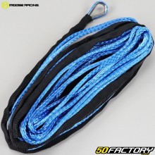 Synthetic winch cable Ø5 mm x 15 m Moose Racing blue