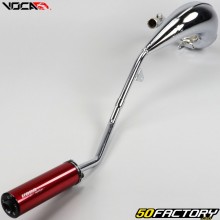 Terminale scarico Beta RR 50 (da 2021) Voca Cross Rookie cromo rosso silenzioso