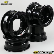 Beadlock rims (without frets) Yamaha YFZ450, Warrior 350, Kawasaki KFX, Honda TRX 400 ... Goldspeed black