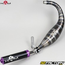 Terminale scarico AM6 Minarelli KRM Pro Ride 80/90cc Silenziatore viola