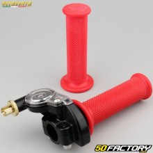 Gas handle complete with Accossato coverings Racing  red