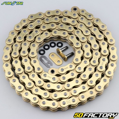 520 reinforced chain (o-rings) 108 links Sunstar XTG gold