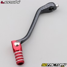 Seletor de marcha Honda CRF 450 R (2005 - 2008) Leoshi vermelho e carbono