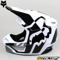 Cross Helmet Fox Racing VXNUMX Lux black and white