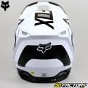 Capacete cross Fox Racing  VXNUMX Lux preto e branco