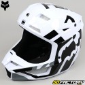 Capacete cross Fox Racing  VXNUMX Lux preto e branco