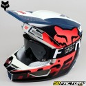 Cross Helmet Fox Racing V1 Fluo orange and gray Trice