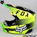 Helmet cross Fox Racing  VXNUMX Ridl neon yellow