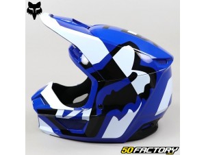 Casco cross bambino Fox Racing V1 Trice turchese blu â € Attrezzatura per  moto