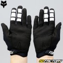 Gants cross Fox Racing Pawtector noirs