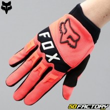 Guantes cross niño Fox Racing Dirtpaw naranjas fluorescentes