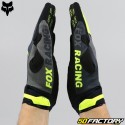 Gloves cross Fox Racing 180 Xpozr grays and neon yellows